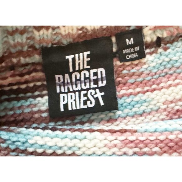 RAGGED PRIEST Space Dye Yarn Knit Mini Sweater Skirt Size Medium - Picture 7 of 8